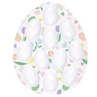 Pretty Easter Plastic Egg Holder Tray