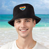 Pride Adult Bucket Hat – Black, One Size