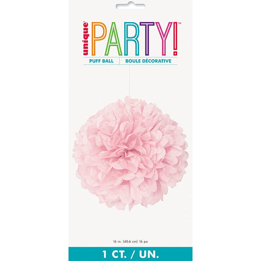 Puff Decoration – 16" – Lovely Pink