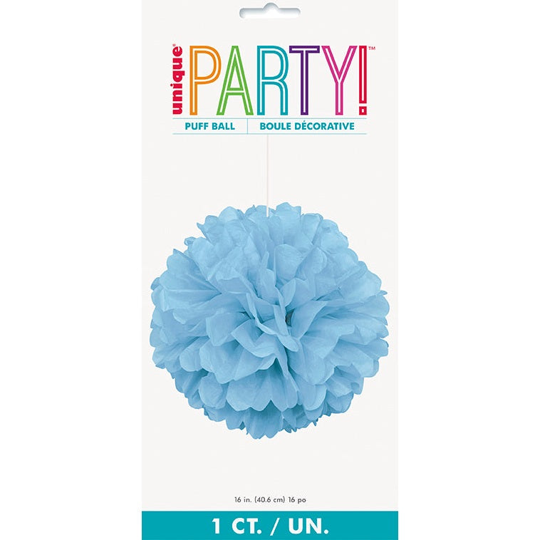 Puff Decoration – 16" – Powder Blue