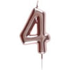 Rose Gold Number Candle 4