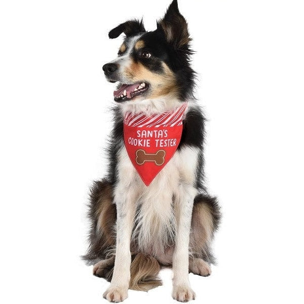 Santa's Cookie Tester Pet Bandana