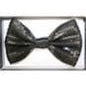 Sequin Black Bowtie