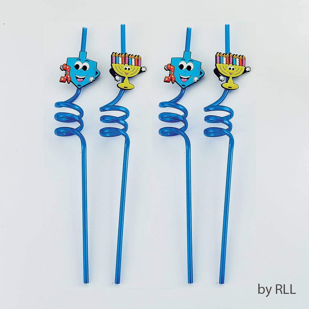 Set of 4 Hanukkah Fun Straws
