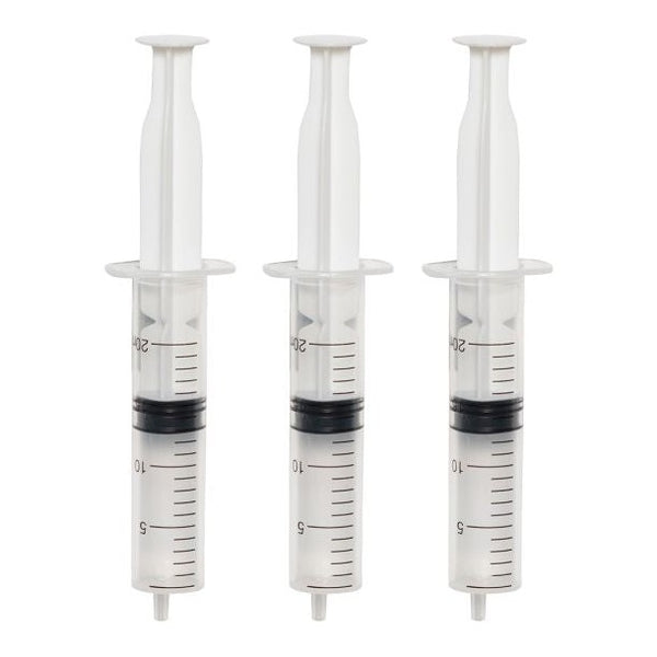 Set Of Three 3 Plastic Syringes