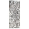 Silver Metallic Door Fringe Curtain
