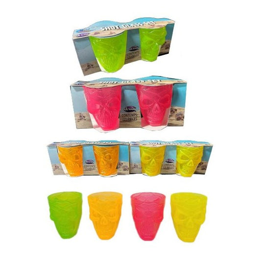 Skull Shot Glass Set – 2 Pack - Yellow