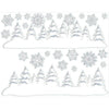 Snowy Glitter Vinyl Window Decoration