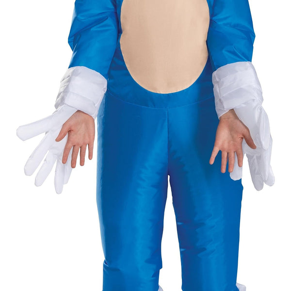 Sonic Inflatable Kids Costume, Official Sonic Move 3 Inflating Costume with Fan, One Size Child