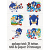 Sonic The Hedgehog Tattoos, 24 count
