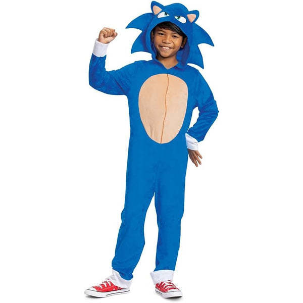Sonic the Hedgehog Costume, Official Sonic Movie Costume and Headpiece, Kids