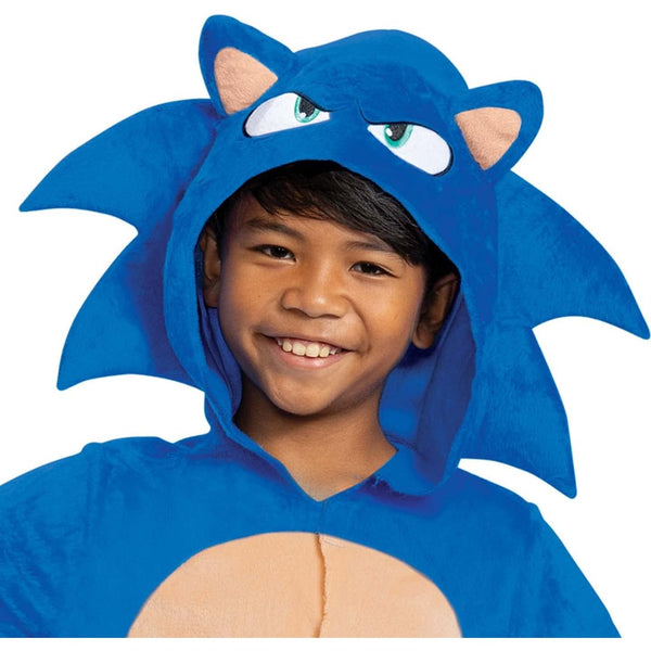 Sonic the Hedgehog Costume, Official Sonic Movie Costume and Headpiece, Kids