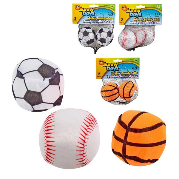 Splash Sports Balls, 3-Pack, Assorted