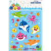 Baby Shark Sticker Sheet, 4 Sheets of 20 Stickers