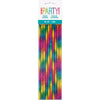Straws - Paper and Foil, Rainbow, 10 Count