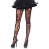 Sugar Skull Net Pantyhose