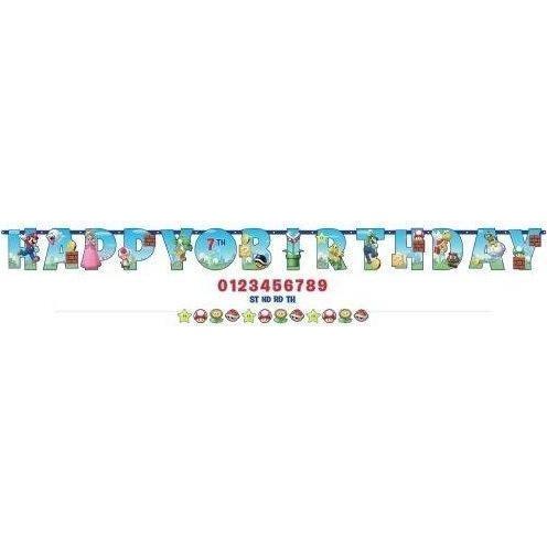 Super Mario Jumbo Personalized Banner