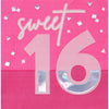 Sweet 16 Lunch Napkins 16 Count