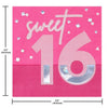 Sweet 16 Lunch Napkins 16 Count