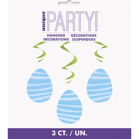Swirl Decorations - Easter, 3 count