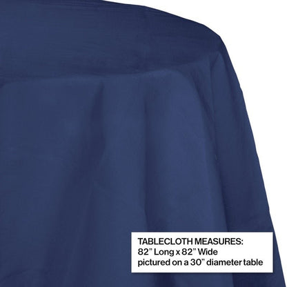 Table Cover Paper Octagon Round 1 Count 82" Navy