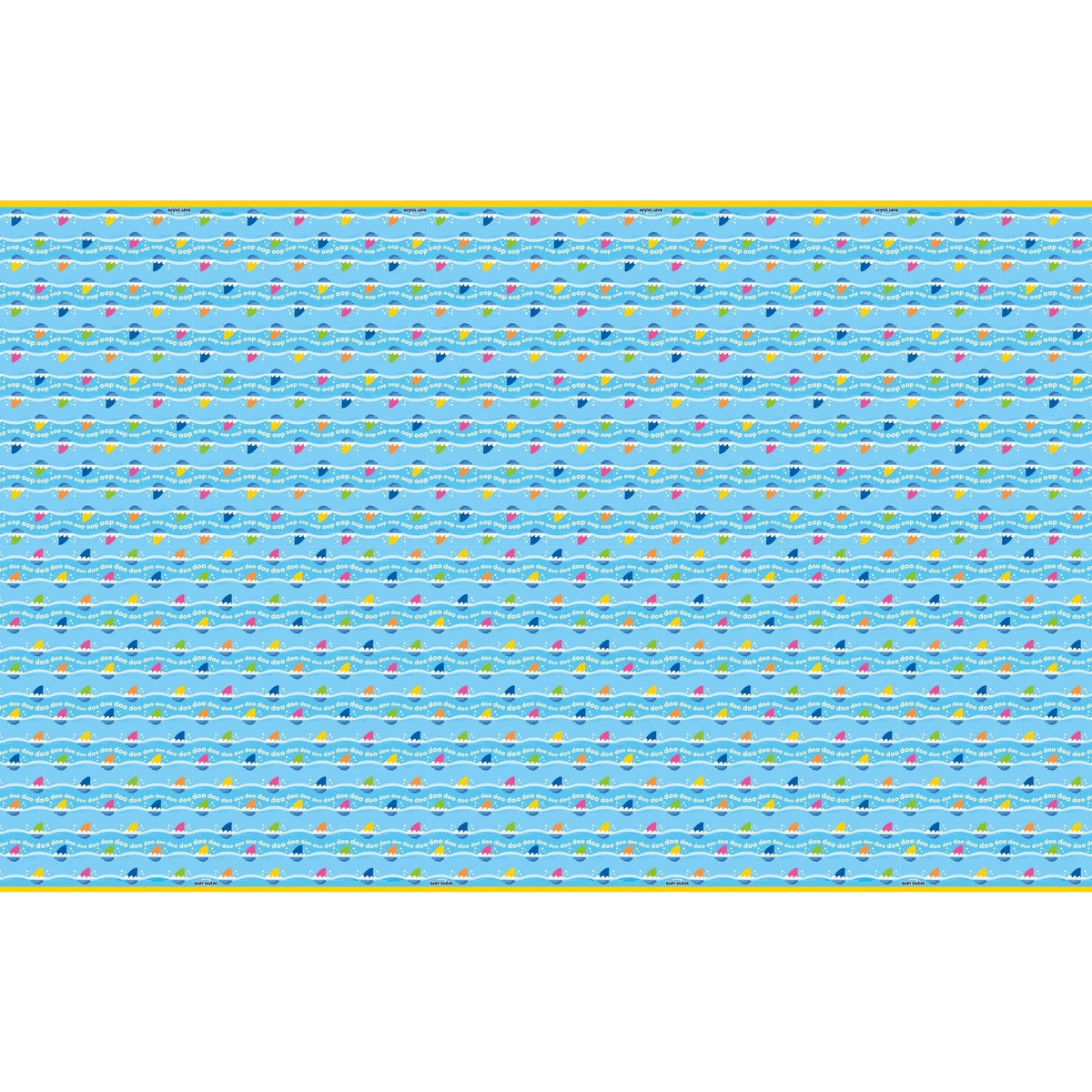 Baby Shark Rectangular Plastic Table Cover, 54” X 84”