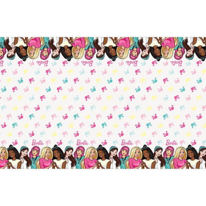 Table Cover - Plastic. Barbie, 54" x 84"