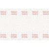 Table Cover - Plastic, Glitz Rose Gold, "Happy Birthday", 54" x 84"