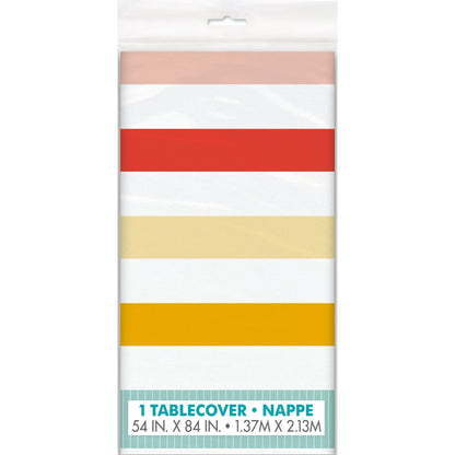 Poolside Summer Rectangular Plastic Table Cover 54" x 84"