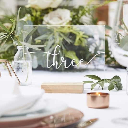 Table Numbers