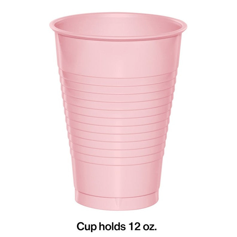 Tumblers 12 oz, Plastic, 20 Count – Classic Pink