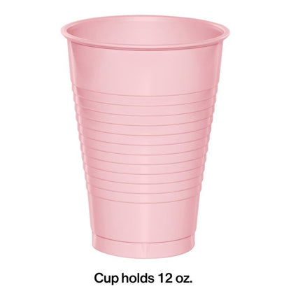 Tumblers 12 oz, Plastic, 20 Count – Classic Pink