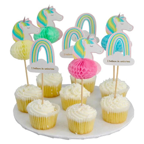 Unicorn Party Picks, Set of 8