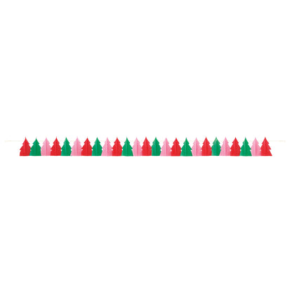 Vibrant Christmas 3D 14ft Garland Kit, Pink/Red/Green