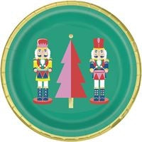 8 Vibrant Christmas 7" Dessert Plates
