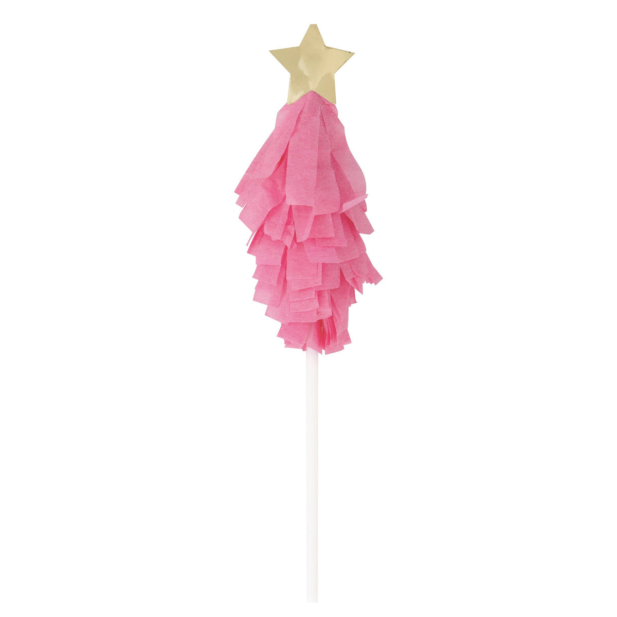 Vibrant Christmas Tree-shaped Cake Toppers, 6 Count
