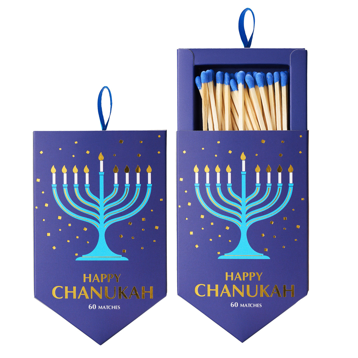 Hanukkah Matches in Dreidel-Shaped Gift Box