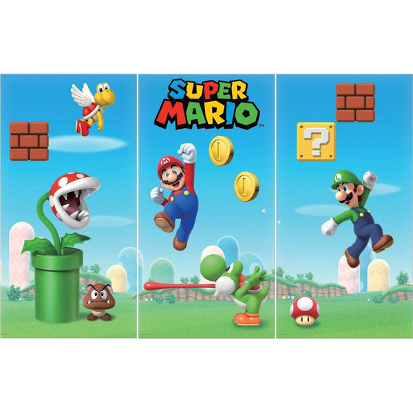 Wall Decorating Kit - Scene Setters®, Super Mario Brothers™, 65", 4 Piece