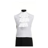 White Jabot Shirt Front
