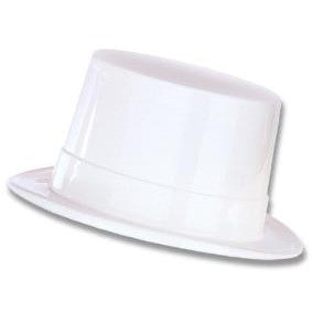 White Plastic Top Hat