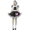 Women's Broken Doll Adult Costume, Black/White, Medium/Large Med 10-14