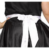 Women's Broken Doll Adult Costume, Black/White, Medium/Large Med 10-14
