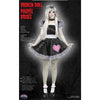 Women's Broken Doll Adult Costume, Black/White, Medium/Large Med 10-14