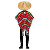 Woven Serape Poncho 36 X 76 Inch