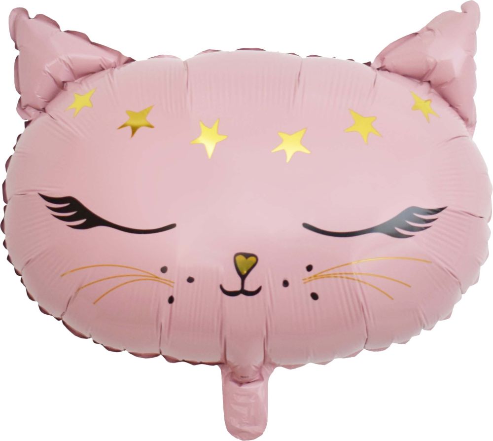 18" Kitty Cat Pink Foil Balloon