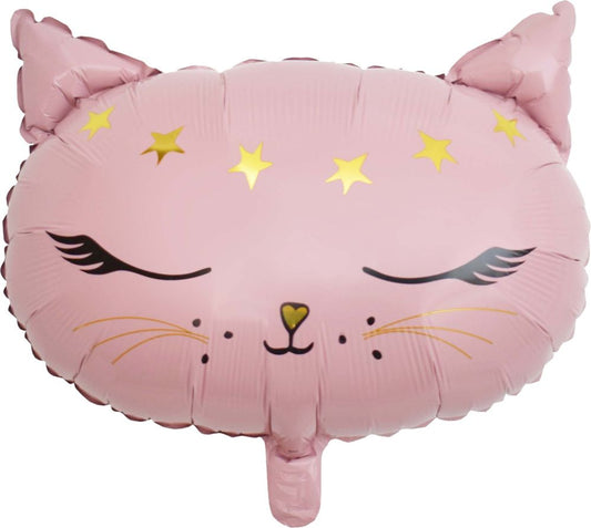 18" Kitty Cat Pink Foil Balloon