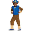 aw Patrol Chase Toddler Costume, Deluxe Official Paw Patrol Chase Outfit with Headpiece and Pack, Child Size 3T-4T