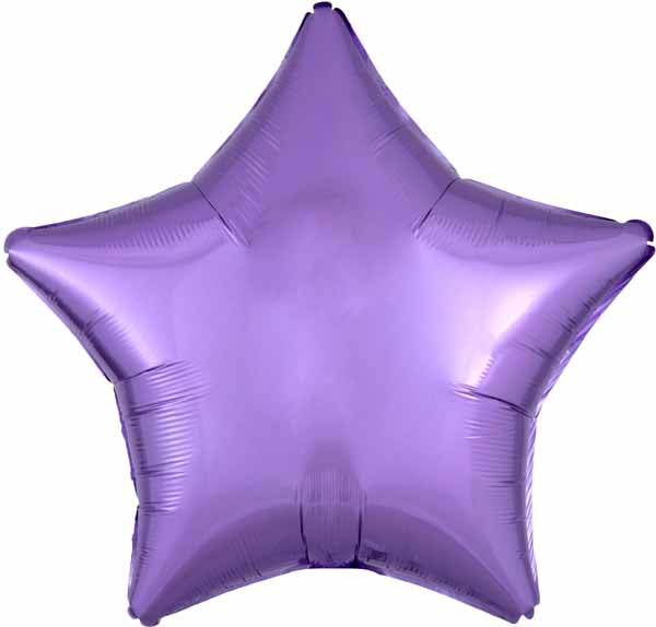 Pearl Lavender Foil Star 19"