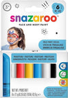 Snazaroo Face & Body Paint Adventure Face Paint Sticks, Set of 6