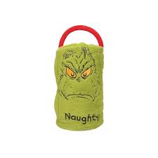 Naughty Nice Grinch Throw Blanket